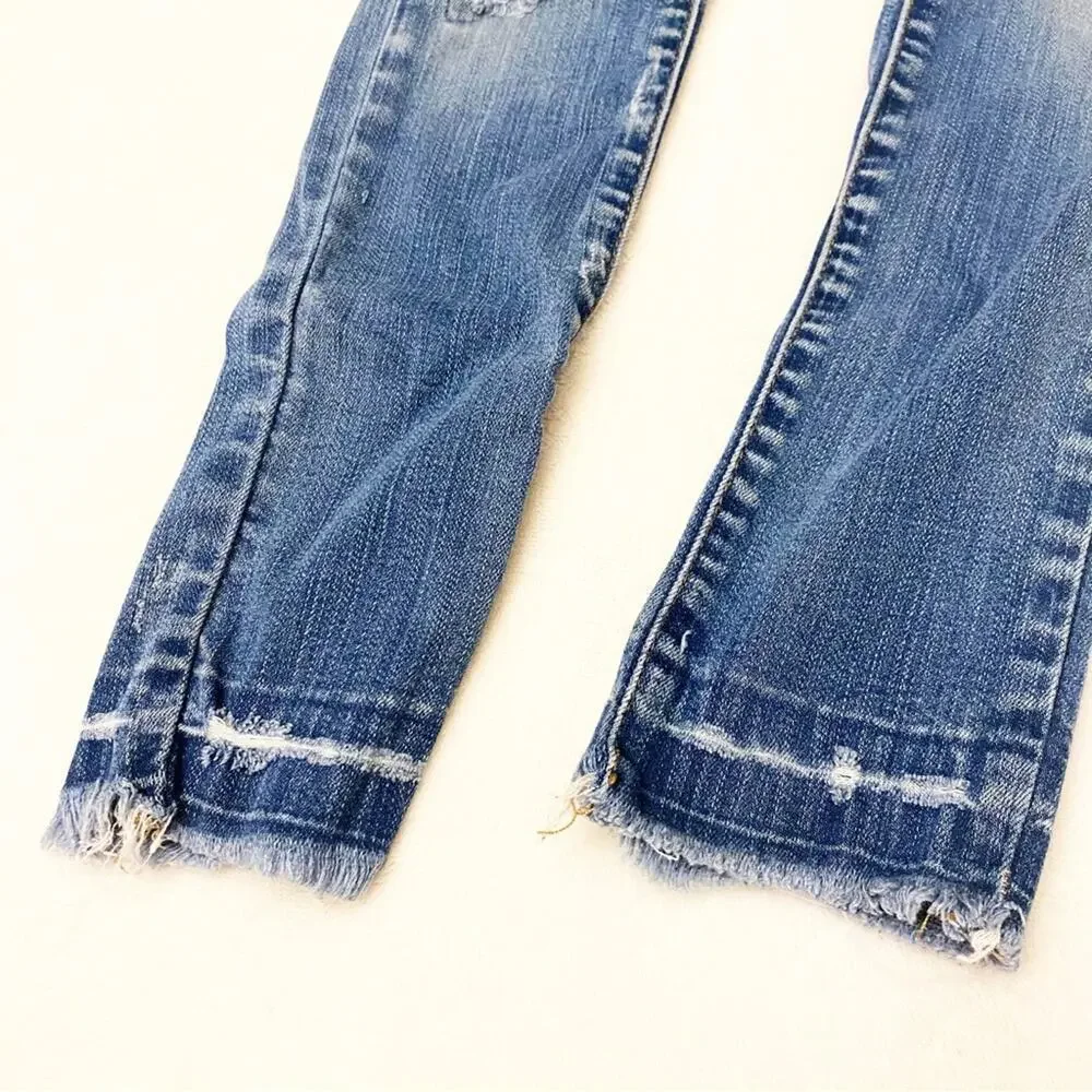 Girl's Blank NYC distressed jeans sz 8 Skinny Fit Distressed Jeans